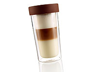 Cucina di Modena "Coffee to go" Isolierbecher aus Glas, 300 ml; Isolierflasche Isolierflasche Isolierflasche