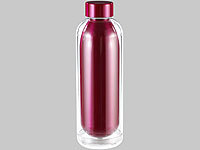 Cucina di Modena Design-Isolierflasche, 0,5 Liter, pink; Doppelwandige Glas-Teeflaschen mit Tee-Sieb Doppelwandige Glas-Teeflaschen mit Tee-Sieb Doppelwandige Glas-Teeflaschen mit Tee-Sieb Doppelwandige Glas-Teeflaschen mit Tee-Sieb 