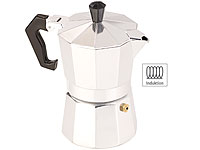 Cucina di Modena Espressokocher für 3 Tassen, für Induktions-Herde geeignet, 150 ml; Siebträger-Espressomaschinen Siebträger-Espressomaschinen Siebträger-Espressomaschinen Siebträger-Espressomaschinen