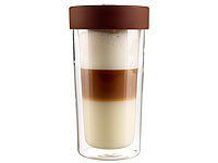 Cucina di Modena Isolierbecher "Coffee-to-go" aus Glas, für bis zu 250 ml