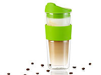 Cucina di Modena "Coffee to go" Isolierbecher aus Glas, 420 ml