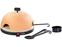 Cucina di Modena Premium Pizzaofen mit Terrakotta-Haube, Schamottenstein-Platte, Ø 40cm