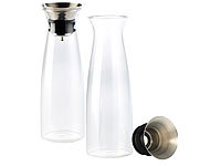 ; Wand-Flaschenöffner mit Auffangbehälter, GlasflaschenDoppelwandige Glas-Teeflaschen mit Tee-Sieb 